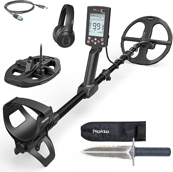 Nokta The Legend 2 Simultaneous Multi Frequency Metal Detector, Waterproof Detector for Adults with Wireless Headphones and 2 Search Coils, Premium Digger