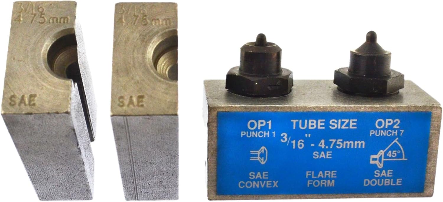 AB Tools 3/16" SAE Brake Pipe Flaring Flare Tool Punch and Die Single/Double FL43