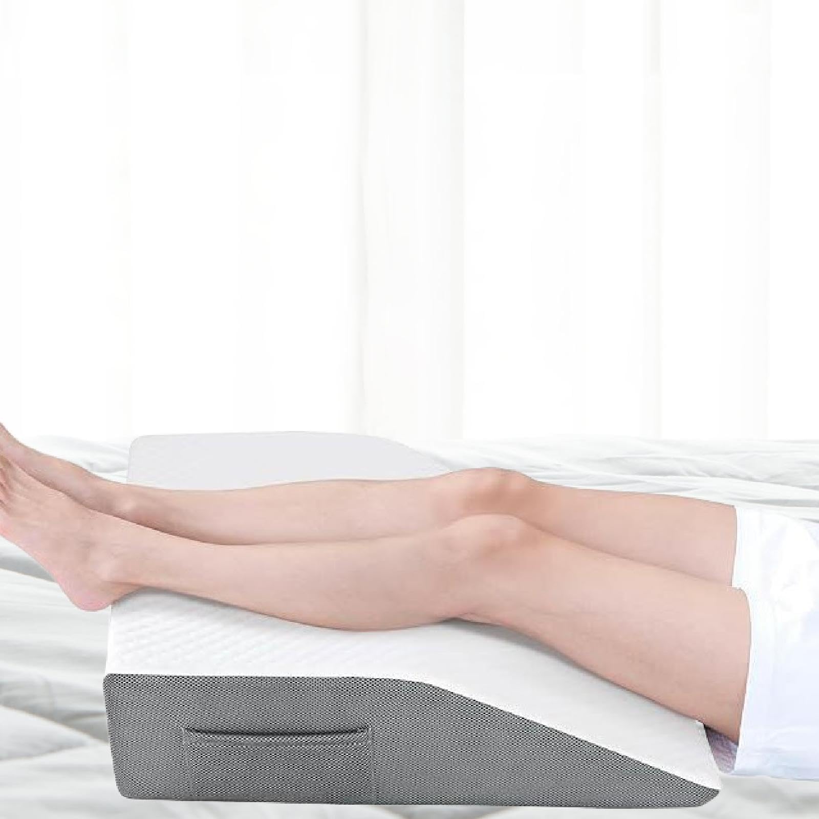 kowaku Cojín Elevador de Piernas, Soporte para Piernas, Cojín en para Cama, Cómodo, Antideslizante, Ergonómico, Funda Extraíble, Height 10 Inch