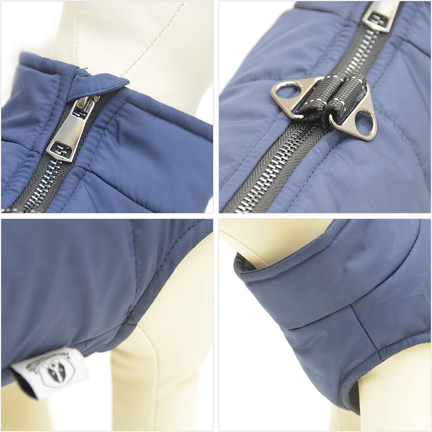 Condition photo showing item condition for Navyblue XXL Dog Winter Vest with Cotton Lining, Waterproof Ultra Warm Coat, Windproof Zippered Jacket, Breathable Soft Coat for Small to Large Dogs XXL (large dog -60lbs) Navyblue