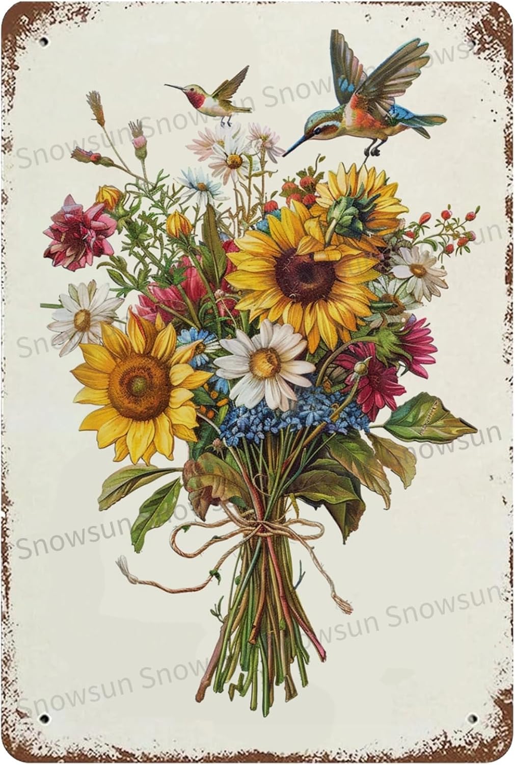 Snowsun Metall-Blechschild Vintage - 15,2x40,6 Cm Wanddekoration Für Garten & Bar