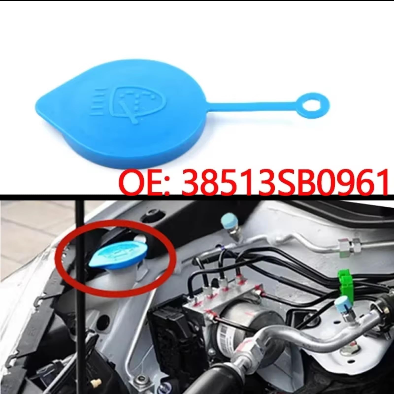 Tapa Depósito para Subaru para Baja 2003-2006 botella de tanque azul