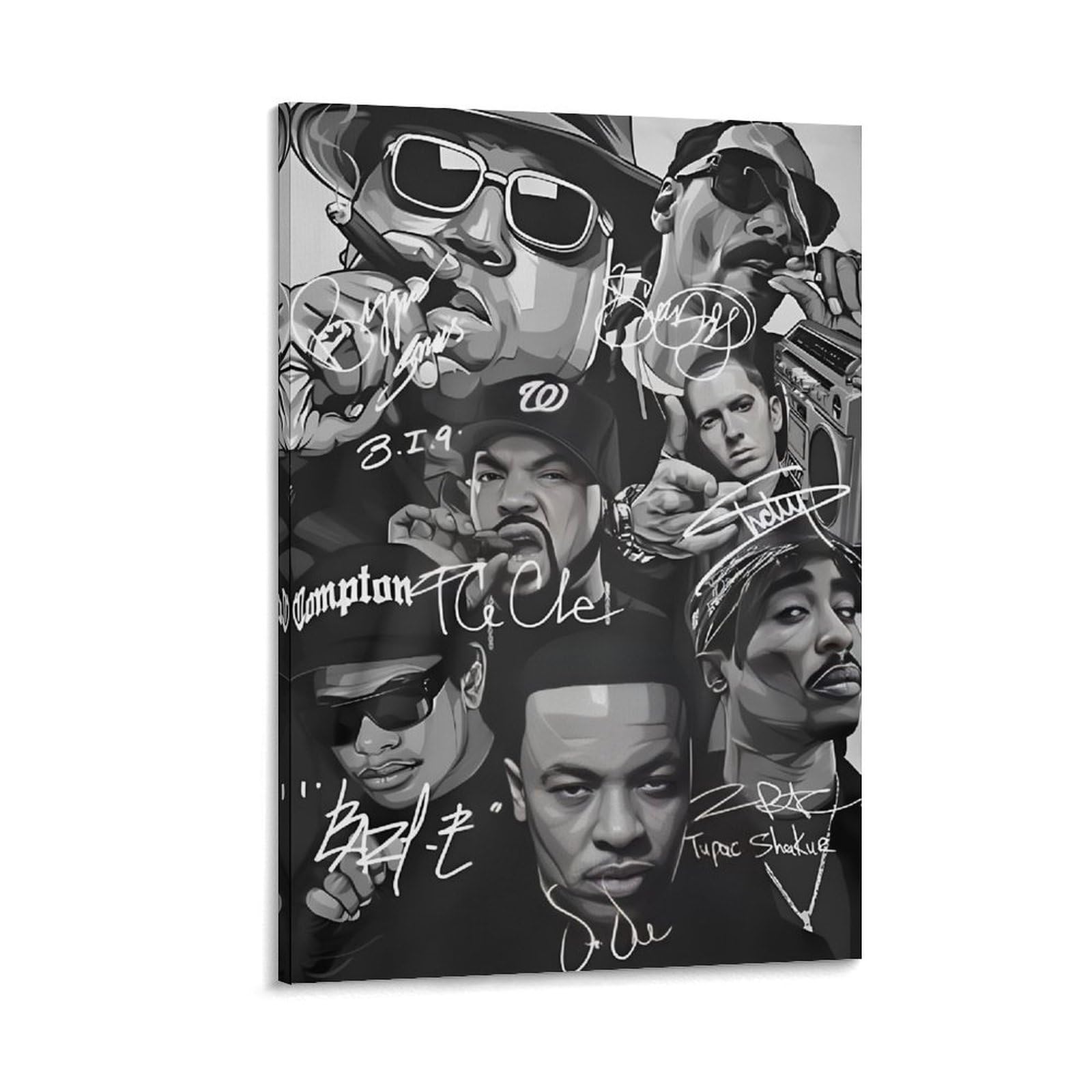 Poster con stampa artistica da parete, motivo: cantante rap, hip hop, tutte le stelle, decorazione per la casa, poster 40 x 60 cm