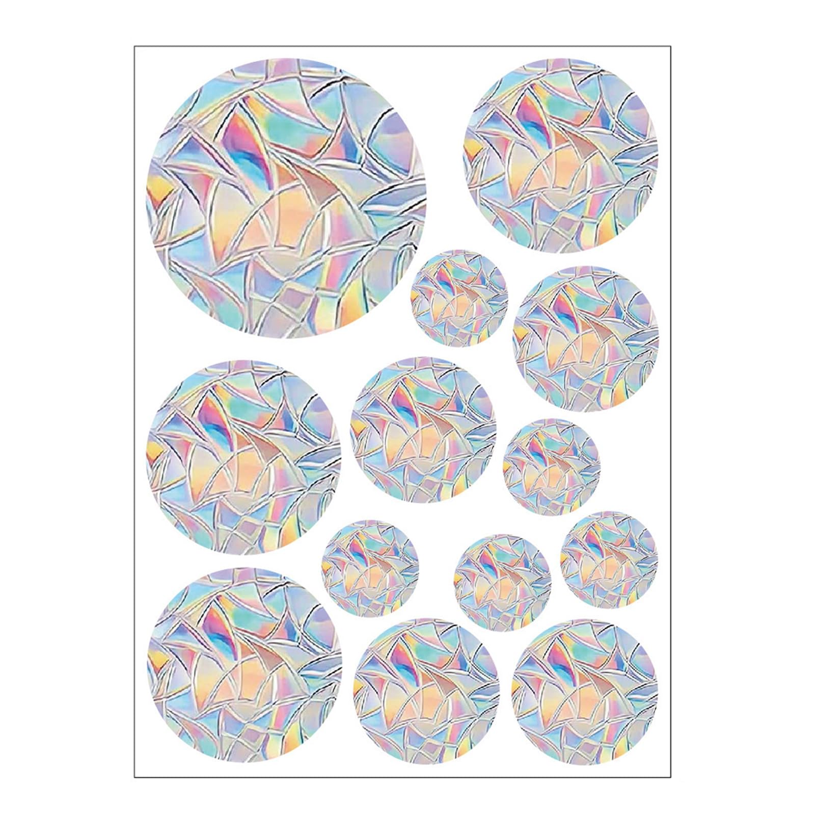 Xinsheinelry Prismatics Window Decal PVC Anti-Collision Sticker Bird Protections Window Clings Rainbow Door Glass Stickers Stop Birds Clings