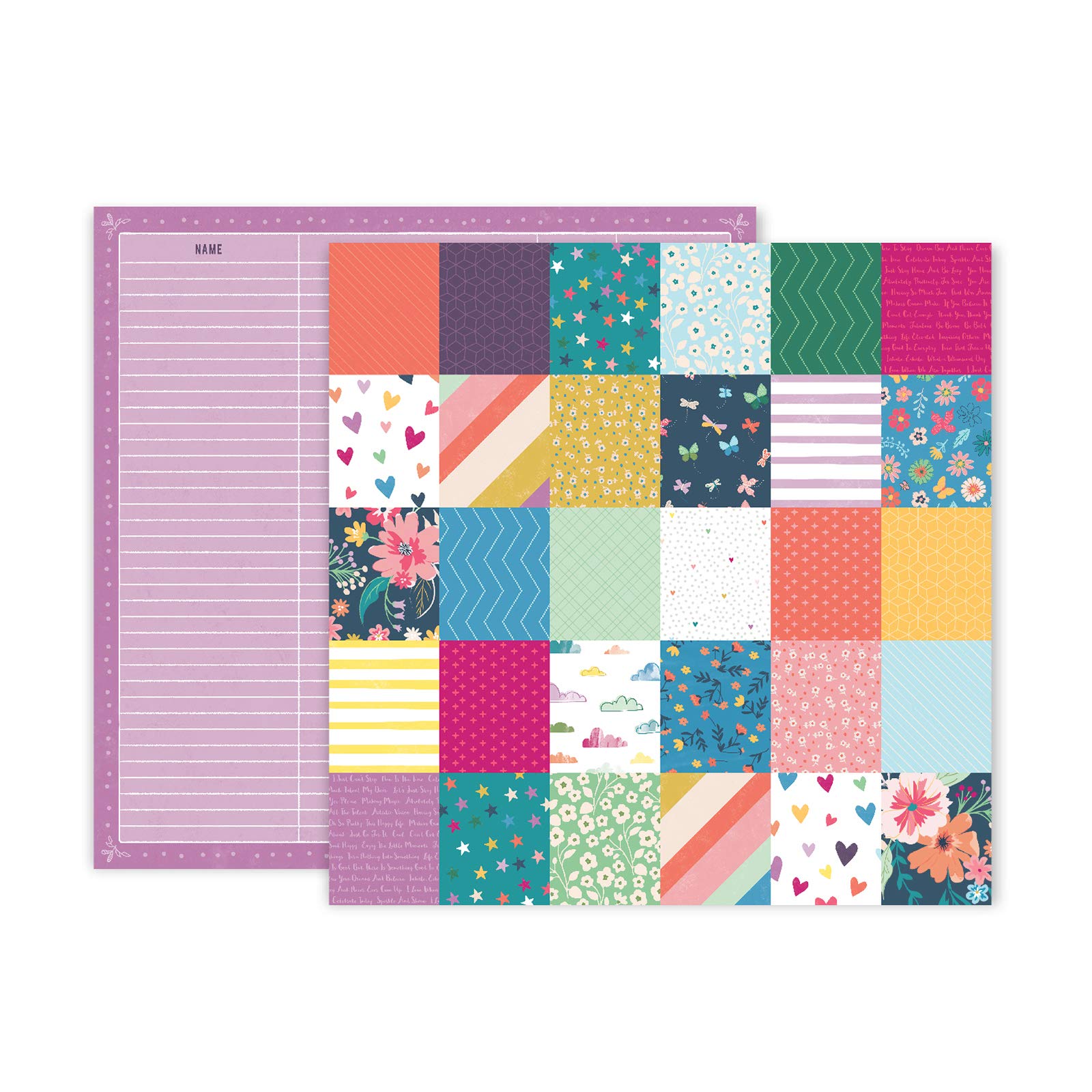 Paige Evans 19 Paper, 12-x-12-Inch, Multi