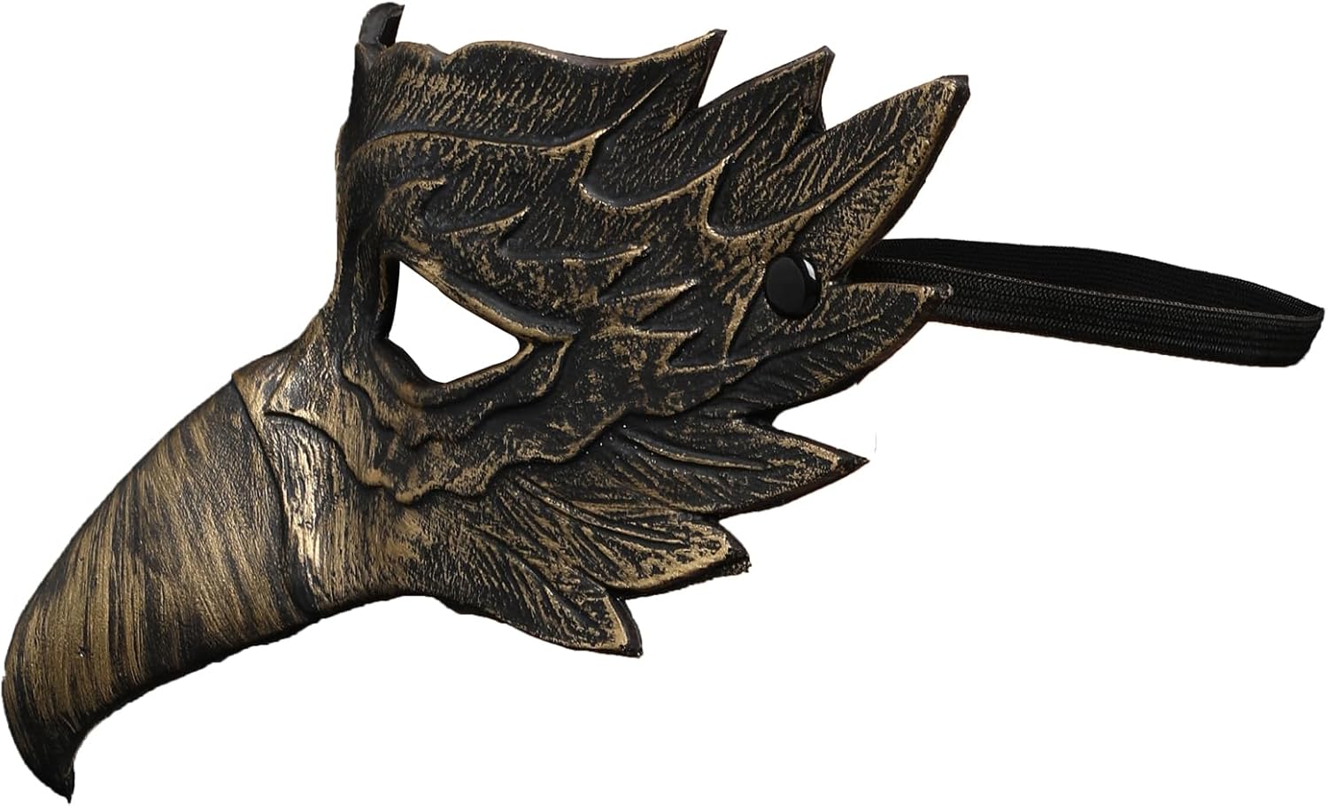 nezababy Halloween Crow Mask Eagle Bird Half Face Masquerade Mask Animal Raven Cosplay Costume Props Adult Women Men