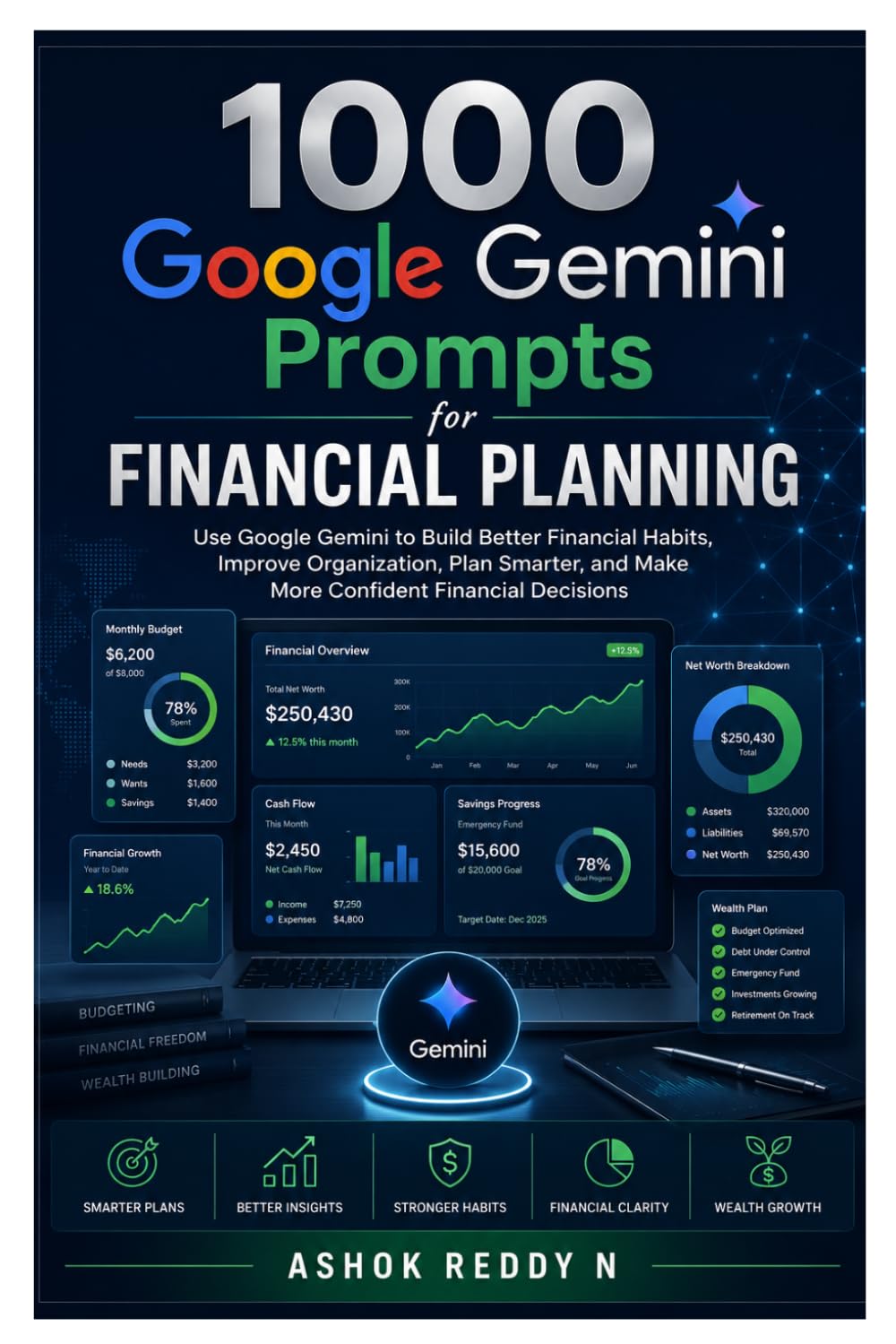 1000 Google Gemini Prompts for Financial Planning: Use Google Gemini to Build Better Financial Habits, Improve Organization, Plan Smarter, and Make More Confident Financial Decisions