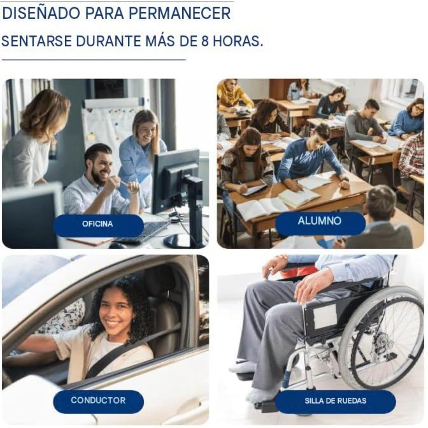Cojín De Gel - Assiva Cojín Ortopédico En Forma De Panal, Anti-escaras, Transpirable, Ergonómico, Funda Extraíble Lavable, Antideslizante, Para Oficina, Coche Y Silla De Ruedas. (40*35*2.5CM)