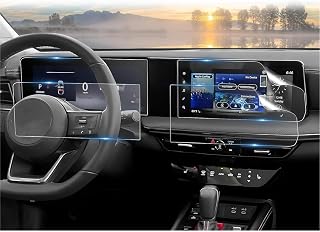 CDEFG (4Pcs for 2025 2026 Nissan Kicks Screen Protector, 12.3 Inch Touchscreen + Gauge Cluster, 2025 2026 Kicks (SV, SR) Accessories Nano Film