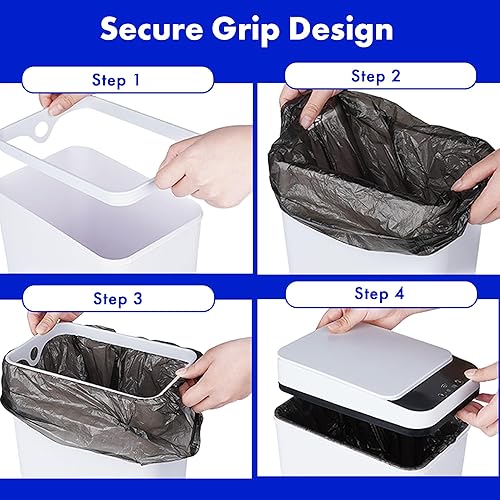 Miniatura 8 de Possolutions - Bote de basura automático de 2.3 galones con tapa, basura inteligente compacta con sensor de movimiento, bote de basura sin contacto