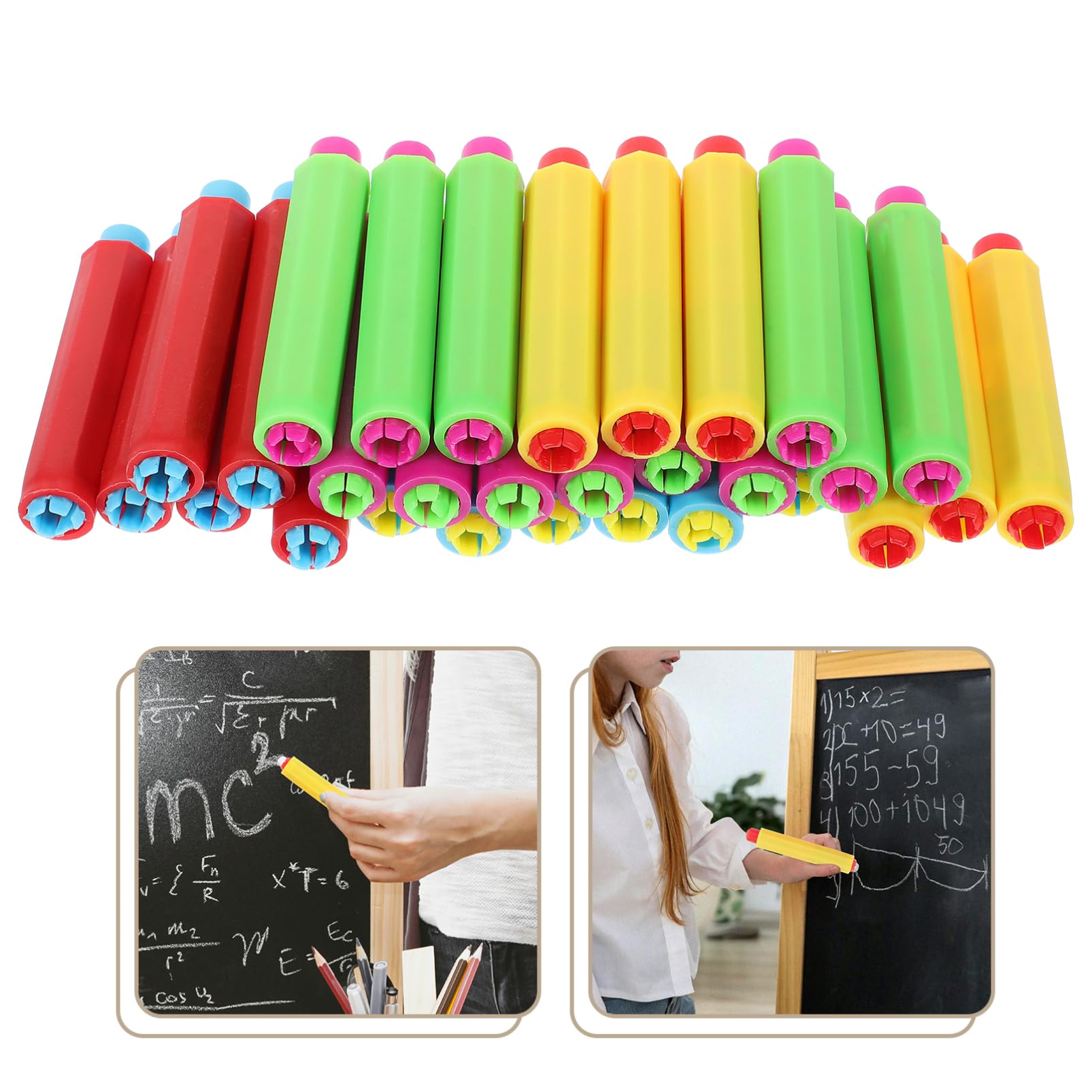 150stücke Verstellbare Pulverhalter Bunte Kreideclips Für Lehrer Wiederverwendbar Einfach Zu Reinigen Geeignet Für Kreative Projekte Und Unterricht