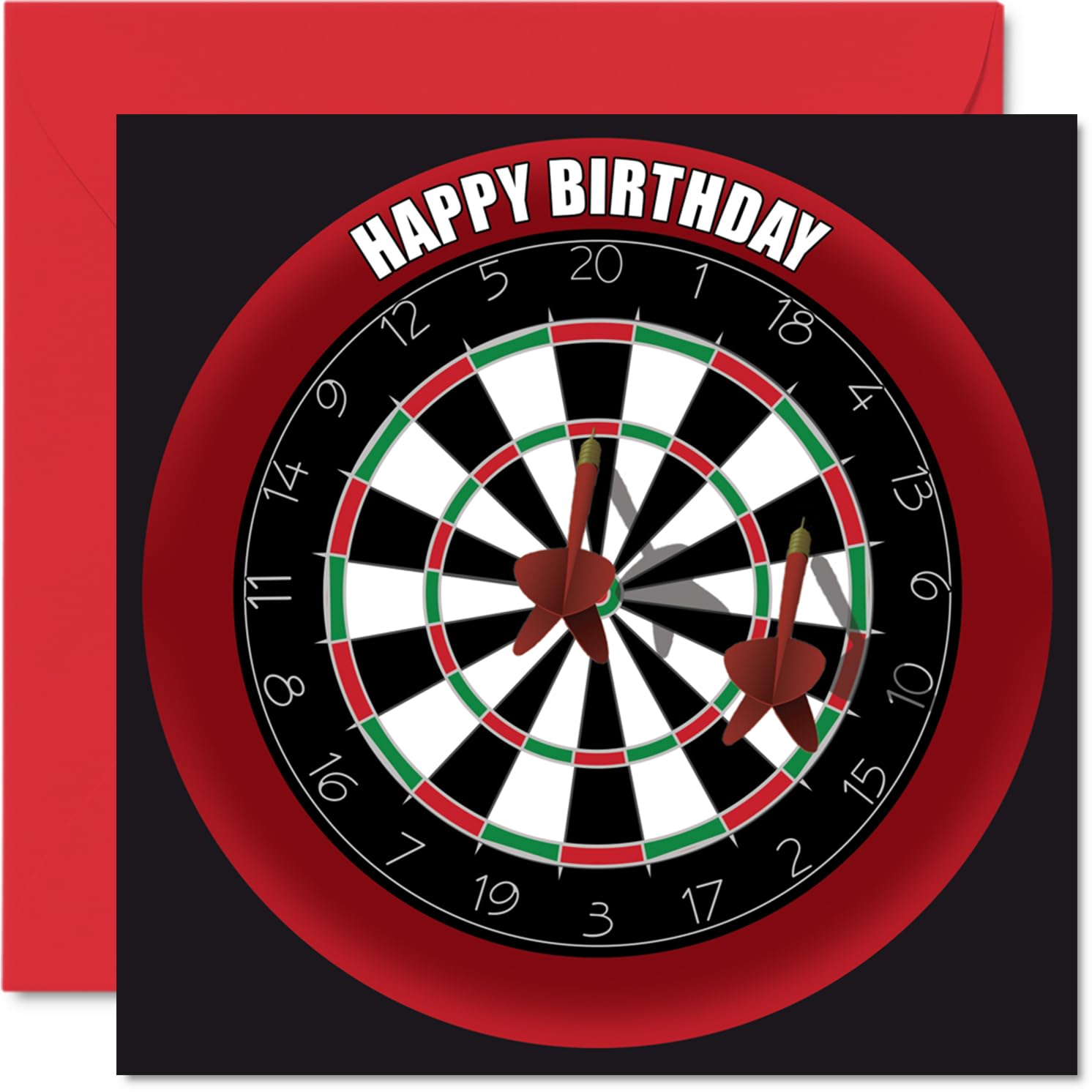 Fun 73rd Birthday Cards for Men Woman - Dart Board - Happy Birthday Card for Dad Mum Great Grandad Grandpa Nanny Grandma Gran Uncle Auntie, 145mm Sports Darts Bday Greeting Cards