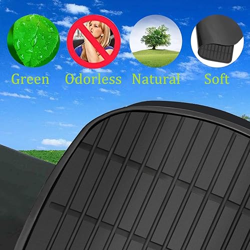 Miniatura 2 de Alfombrillas de piso de automóvil, ajuste personalizado para Mercedes Benz GLK Class 2010-2015, goma negra, protección para todo tipo de clima,