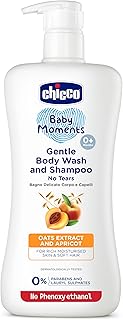 Chicco Baby Moments Gentle Bodywash & Shampoo with Oats Extracts & Apricot, 650ml | Head-to-Toe | No Tears Formula | Moisturized Skin & Hair | Dermatologically Tested | Parabens & Phenoxyethanol Free-picture-33