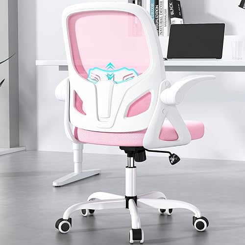 Miniatura 23 de Silla de dibujo alta con anillo reposapiés para el hogar y el trabajo, silla ergonómica de oficina para el hogar con brazos abatibles y soporte