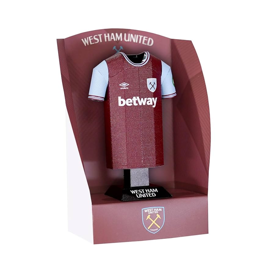 West Ham United FC 24/25 Metal Home Shirt Collectible