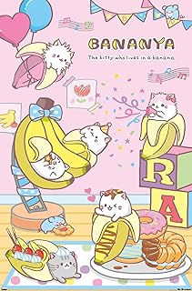 Trends International Bananya - Party Wall Poster, 19L x 13W, Premium Unframed Version