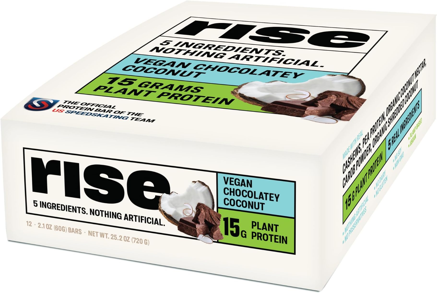 Rise Protein Bar Chocolatey Coconut 12 Bars