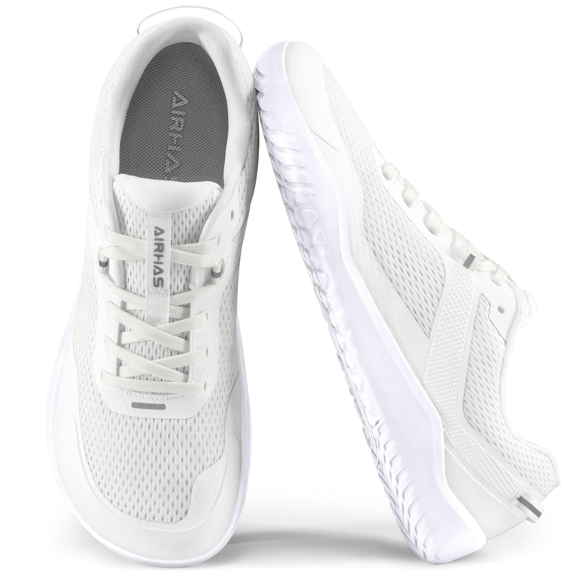 AIRHAS Mens Zero Drop Barefoot Gym Shoes with Anatomical Tox Box