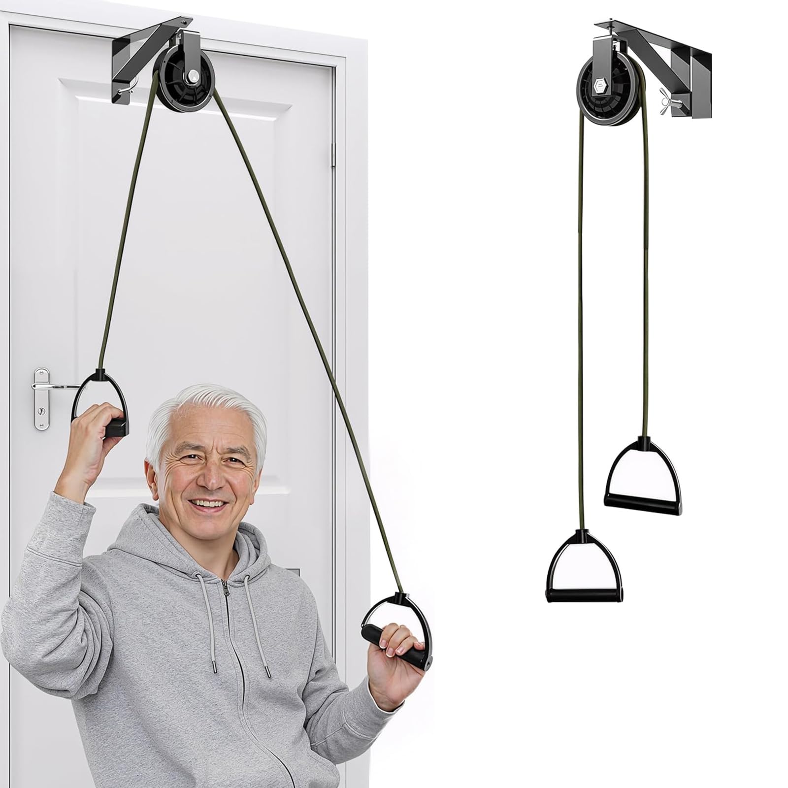 Shoulder Pulley for Physical Therapy Over the Door for Recovery