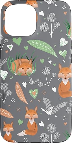 Miniatura 10 de iPhone 11 Pro Max Fox Theme - Funda para amantes de los zorros, zorros y corazones