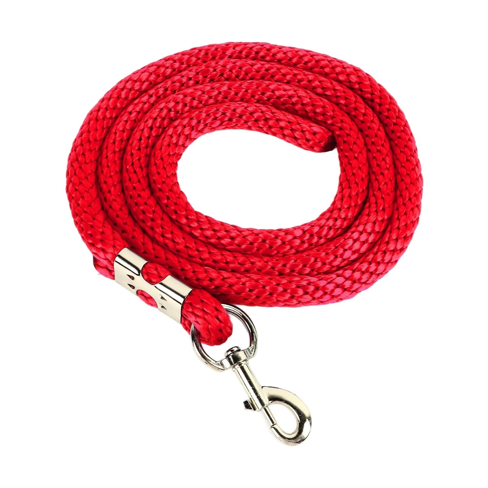 Generisch 2 m Lange Pferde-Ausfallleine mit Schnappverschluss, Robustes, hochfestes Trainingsseil for große Pferde for den Wettkampf(Black)