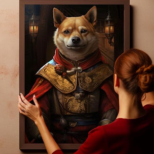 Miniatura 1025 de Thuan Chow Chow Retrato de mascota con disfraz real de perro en un disfraz retrato de perro con vestimenta Retrato medieval de mascota retrato
