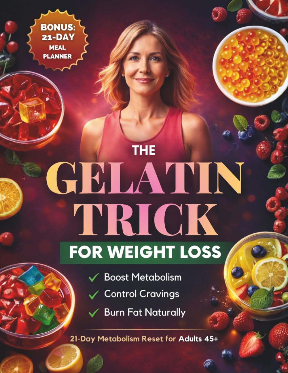 Gelatin Trick For Weight Loss: A Simple 21-Day Plan to Calm Cravings, Support Metabolism, and Lose Weight Naturally After 45