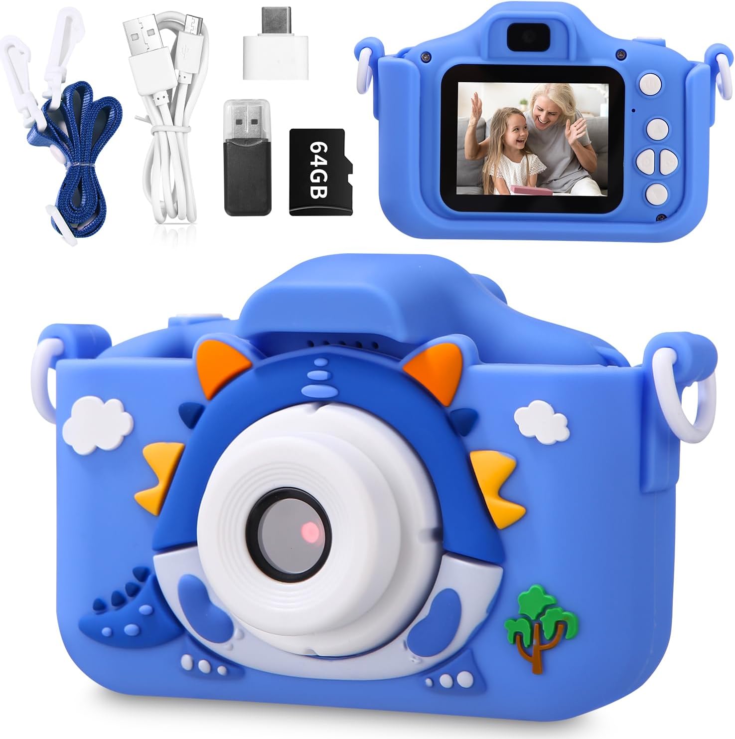 Appareil Photo Enfant C16 - FHD Numérique - Jouet Portable 2 Pouces