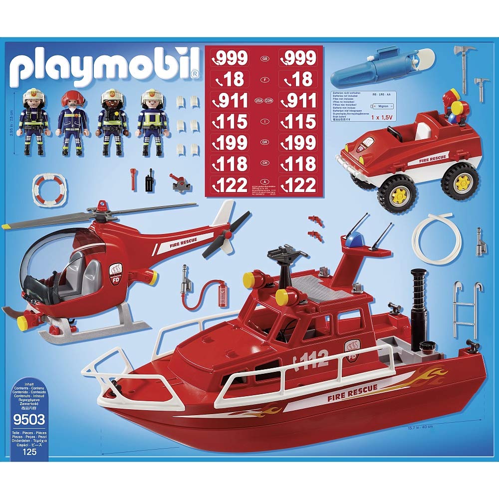 PLAYMOBIL City Action 9503 Feuerwehreinsatz, Ab 4 Jahren