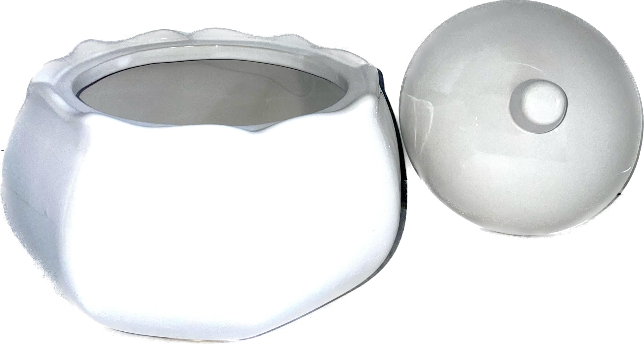 Sopera de porcelana de 3 litros de capacidad de color blanco estilo lotus 3 litros