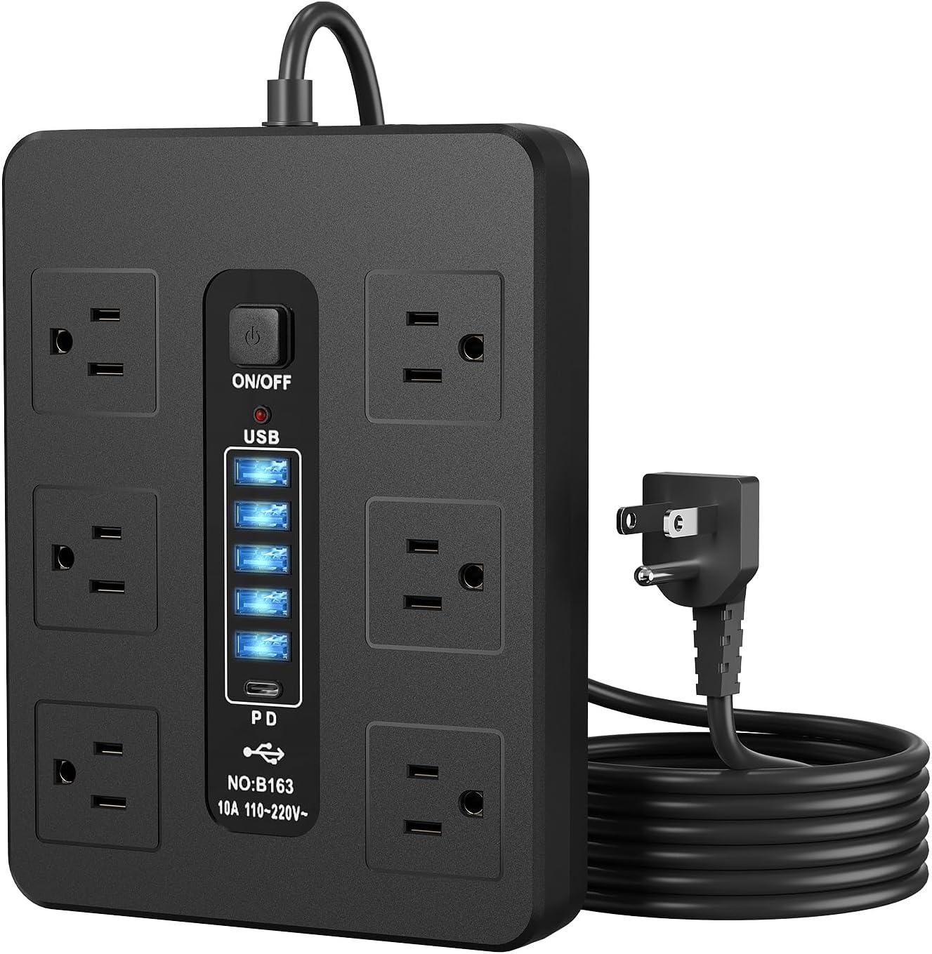 12 Port Smart USB C PD Power Strip Desktop with 78 Inch Cord Multi Outlet Charging Station for Office and Home Tech Setup