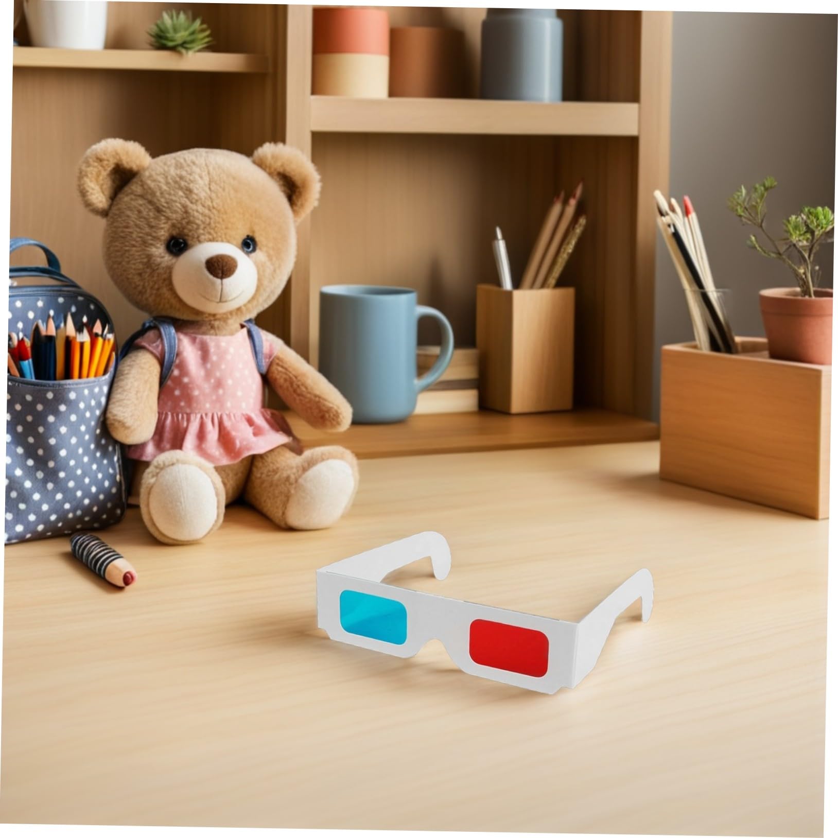 Housoutil 70 Gafas 3D De Película Gafas 3D De Papel Y Azules