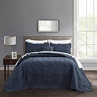 Vista 18 de HZ & HY Colcha de tamaño King extragrande, juego de ropa de cama acolchado, edredón ligero y delgado, reversible, lujoso, 5 piezas, 100% microfibra