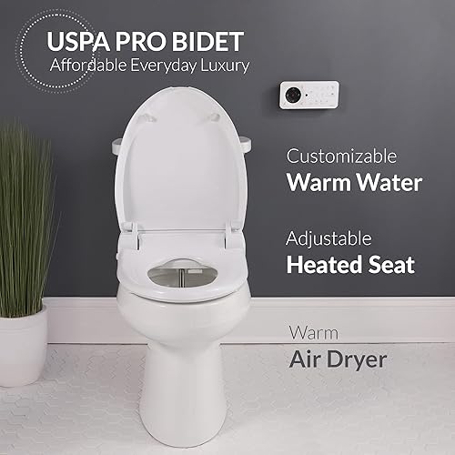 Miniatura 17 de Bio Bidet by Bemis BB-1000W Supreme - Asiento de inodoro con bidé de agua caliente, redondo, color blanco