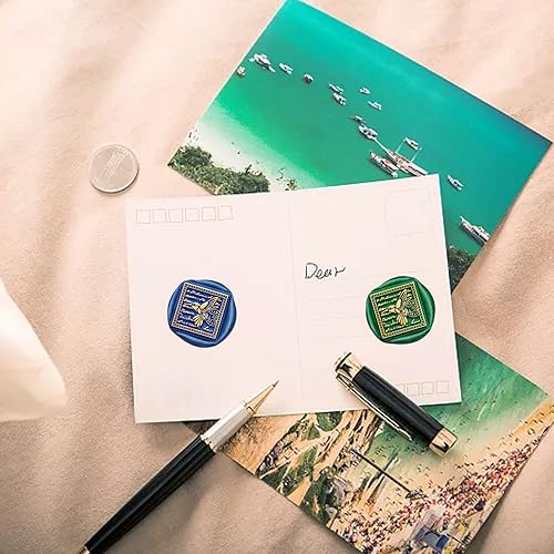 Miniatura 3 de CRASPIRE Sello de cera de colibrí, sello de sellado de animales, de pájaro, sellos de cobre, forma cuadrada, retro, extraíble, latón, cabeza con