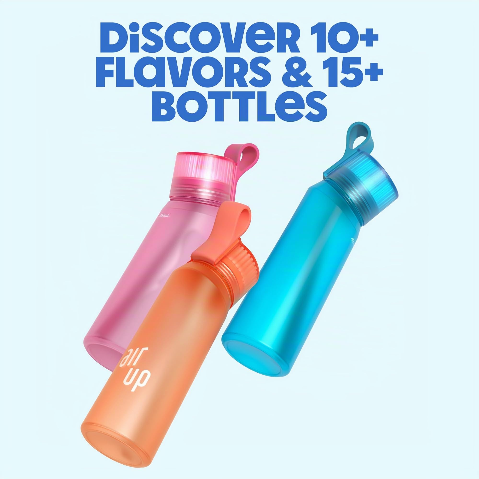 Air Up Wasserflasche (625 ml) Perlweiß Mit Strohhalm, Auslaufsicher, Spülmaschinenfest, Aromatisiert für Fitnessstudio, Ohne Zucker, Geeignet für Alle