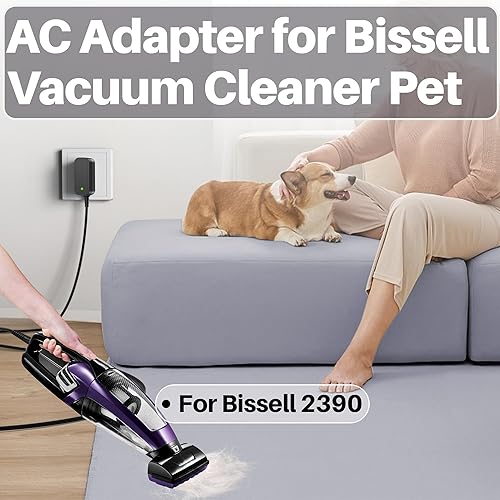 Miniatura 4 de Adaptador de CA para aspiradora Bissell para borrador de pelo de mascotas Bissell, cargador de borrador de manchas de mascotas, compatible con