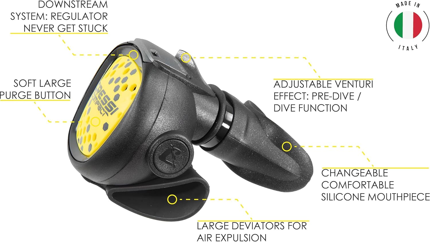 Cressi Pro Scuba Diving Gear Package Complete with Aquaride Pro BCD - Donatello C2 Dive Computer - MC9 Compact Regulator Set Fully Assembled