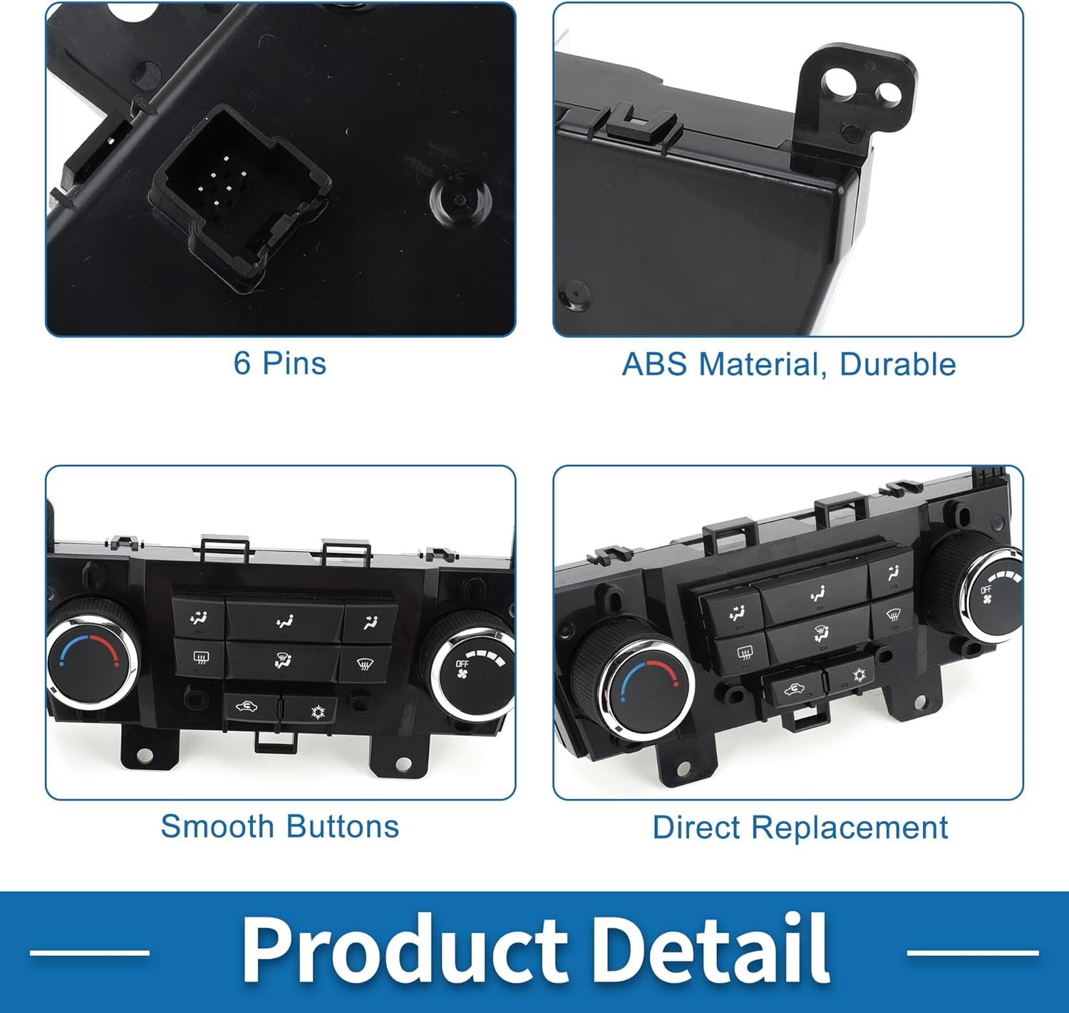 HVAC A/C Heater Climate Control Panel No.95017054 AC Heater Climate Control Switch Unit for Chevrolet Cruze 2011-2012 for Chevrolet Orlando 2012
