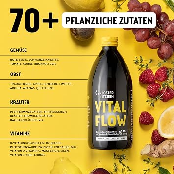 Kloster Kitchen Vital Flow Micronutrient Concentrate 500 ml 74 Ingredients