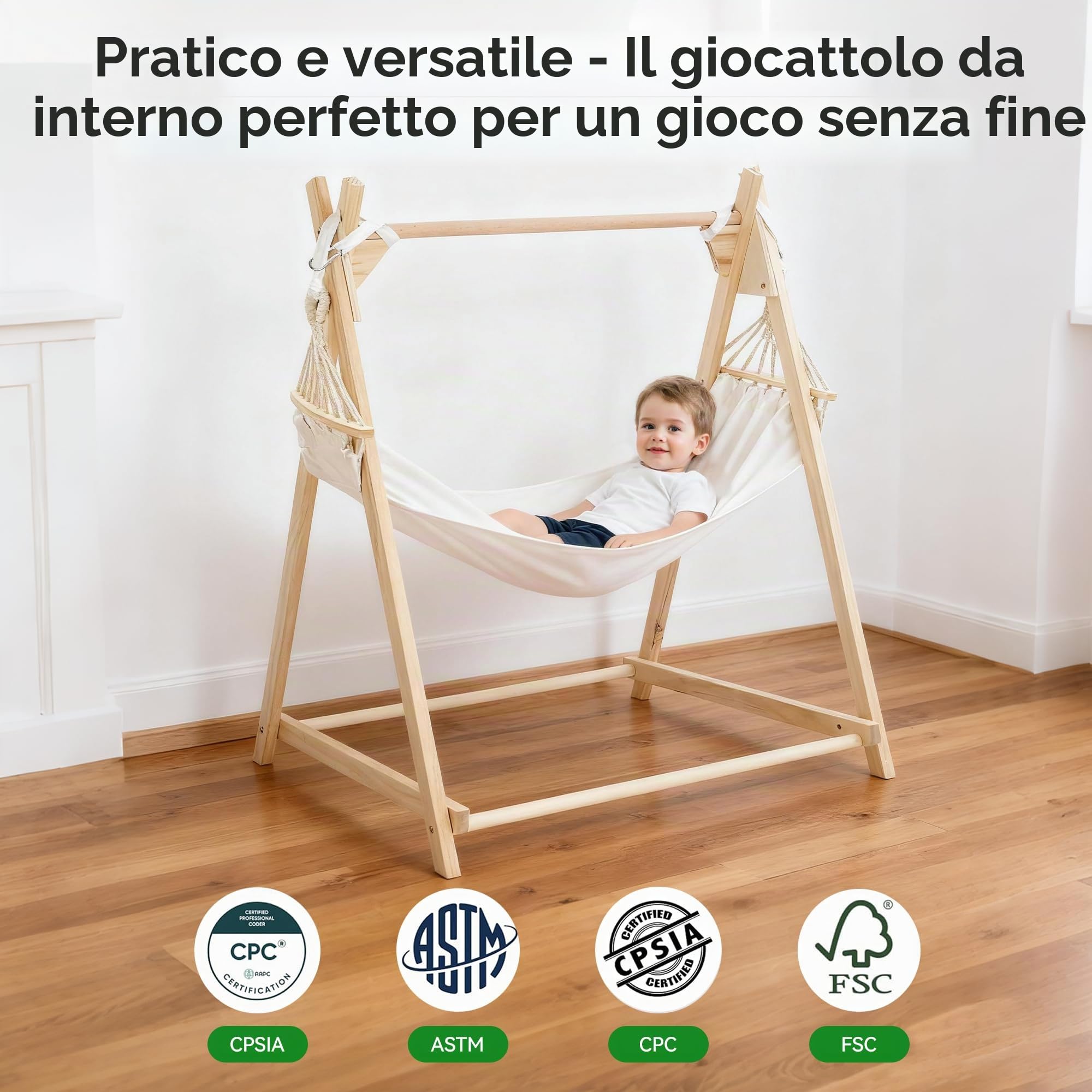 Set altalena pieghevole 5 in 1 per neonati e bambini, con supporto, altalena, seggiolino, ponticello, amaca, tenda da gioco, per bambini dai 3 anni in su