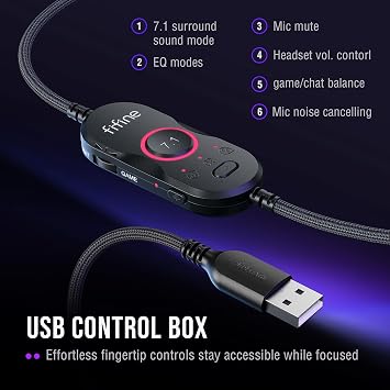 FIFINE H13BP USB Gaming Streaming Headset
