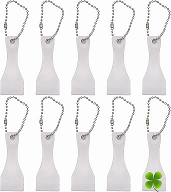 Plastic Scraper Tool Keychain, Scraper for Lottery Ticket, Scoop Shape Scratcher For Sublimation