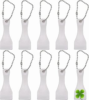 Plastic Scraper Tool Keychain, Scraper for Lottery Ticket, Scoop Shape Scratcher For Sublimation