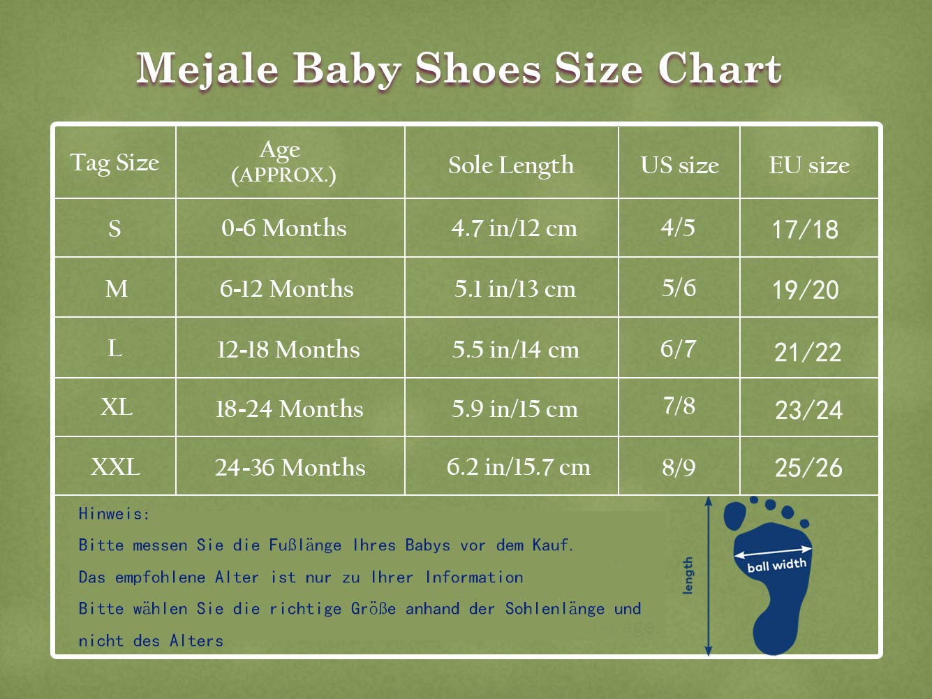 Mejale Chaussures Bébé Filles Garçons Cuir Souple Chaussons Premiers Pas 0-6 Mois - 2Ans