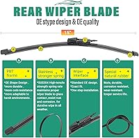 Vista 264 de 26" 20" 16" Windshield Wiper Blades Replacement for Dodge Grand Caravan 2008-2020 / Chrysler Town & Country 2008-2016 Premium All Weather Front Rear