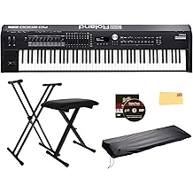 Roland RD-2000EX 88-Key Stage Piano - Black Bundle with Adjustable Stand, Bench, Dust Cover, Online Piano Lessons, Austin Bazaar Instructional DVD, and Polishing Cloth