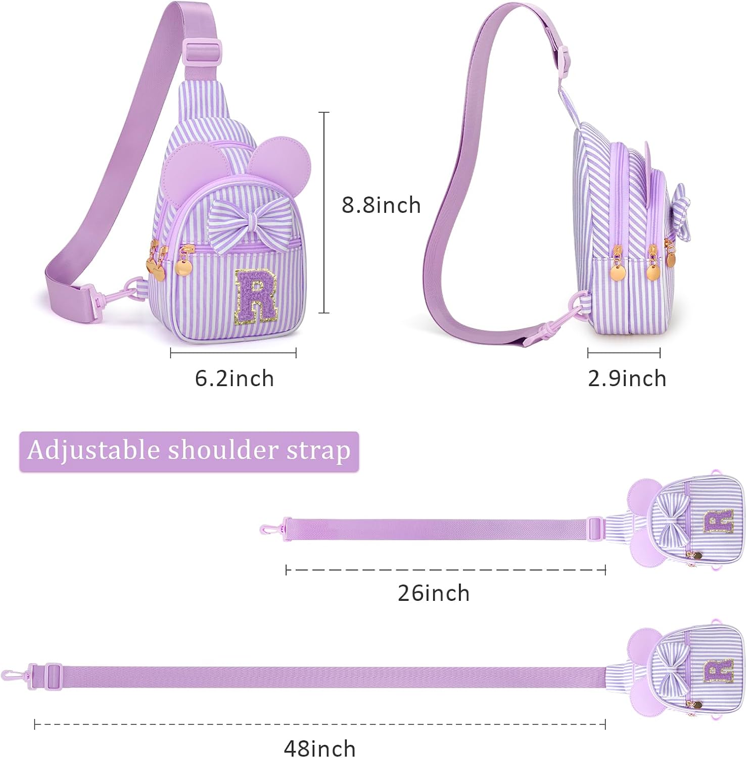 Initial Purse for Girls Kids,Birthday Gifts for 3-8 Years Old image 3