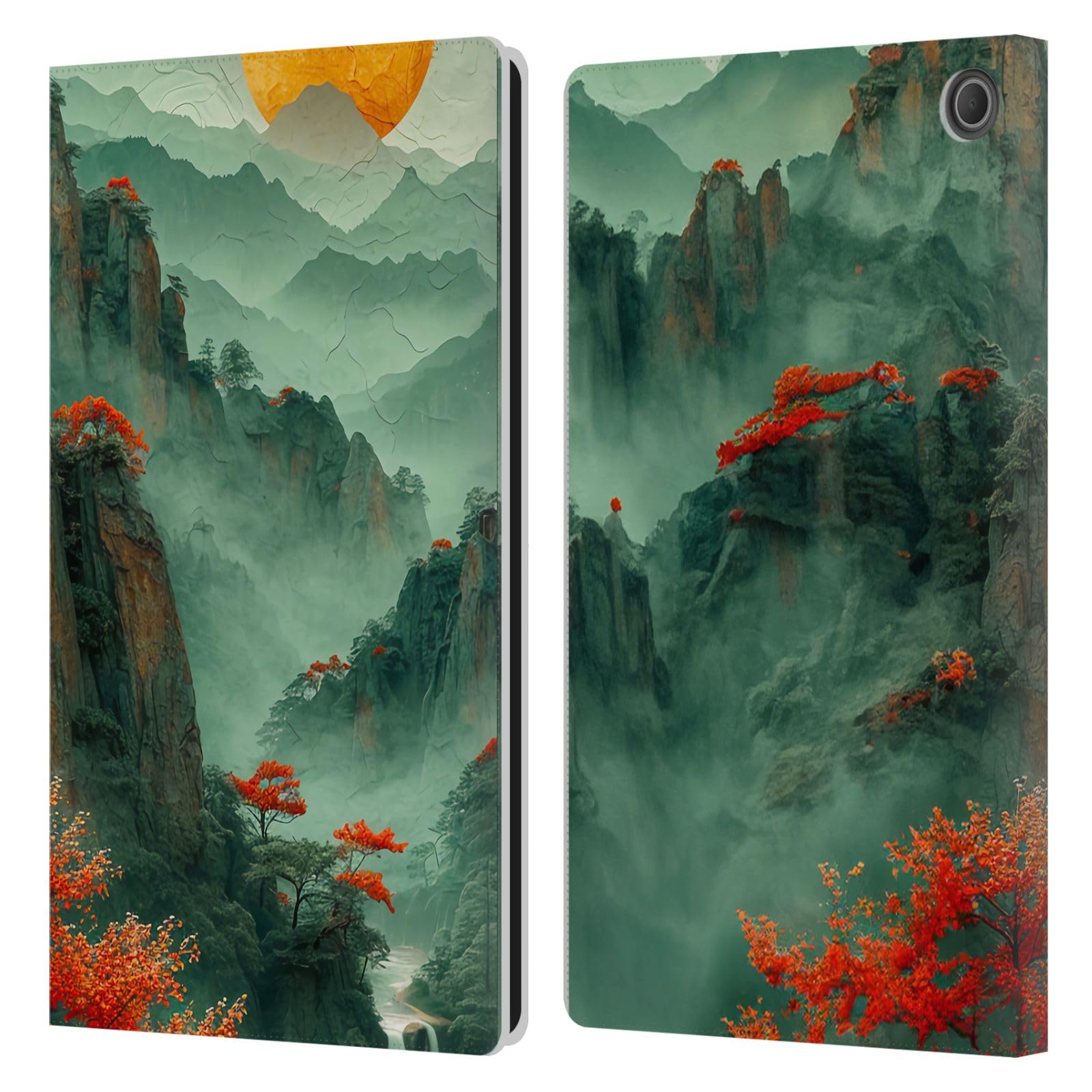 Étui portefeuille Amazon Fire Max 11 2023 design japonais Haroulita